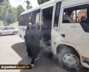 حضور ریاست آموزشکده دختران کوثر گنبد در مراسم اعزام گروههای جهادی دانشجویی بسیج دانشجویی  به روستاهای محروکم شهرستان گنبد کاووس  6